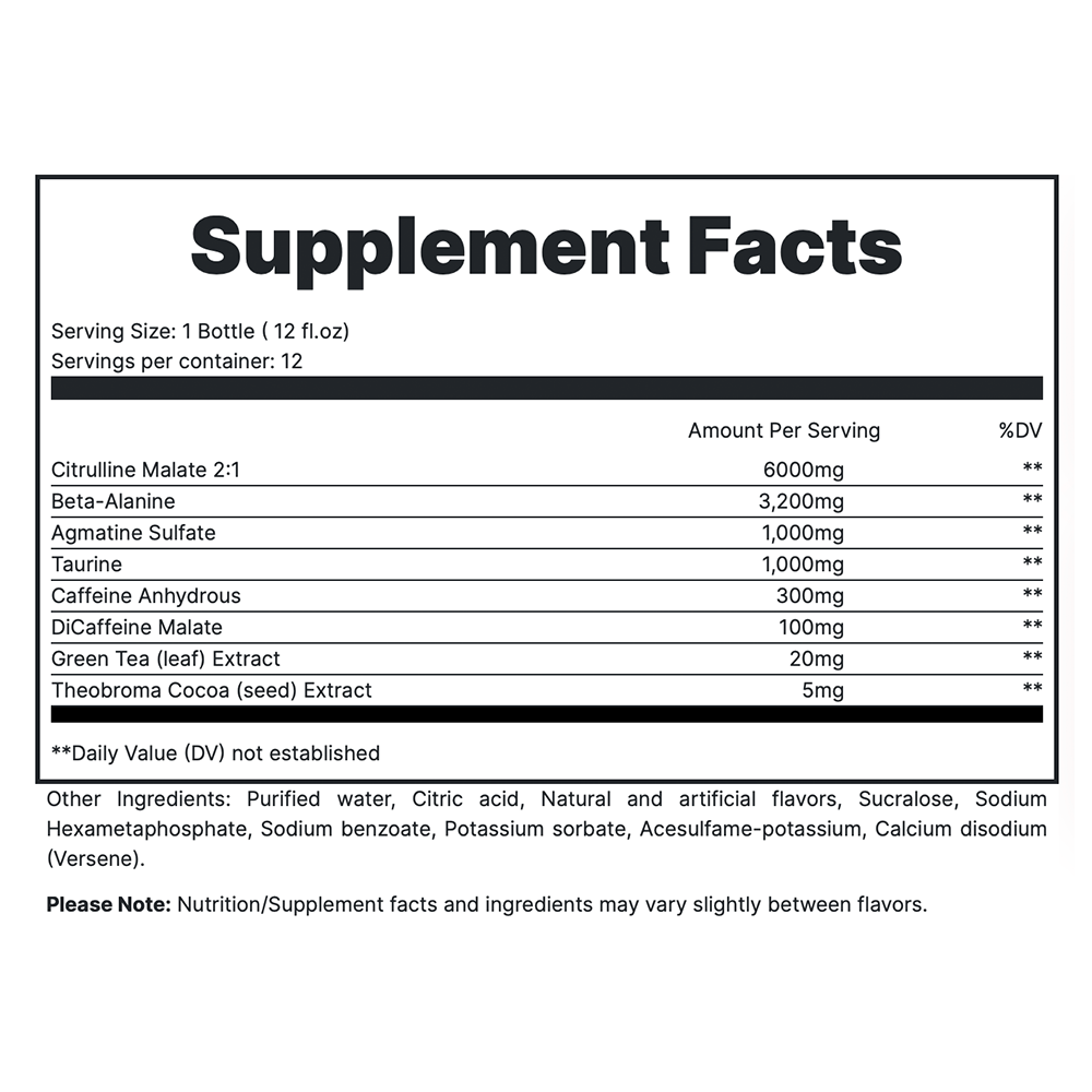 TOTAL WAR Ready To Drink Preworkout (12 Servings)