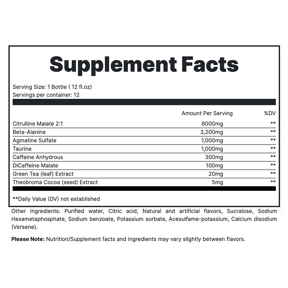 TOTAL WAR Ready To Drink Preworkout (12 Servings)