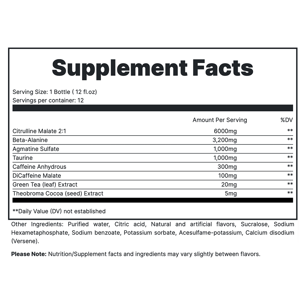 TOTAL WAR Ready To Drink Preworkout (12 Servings)