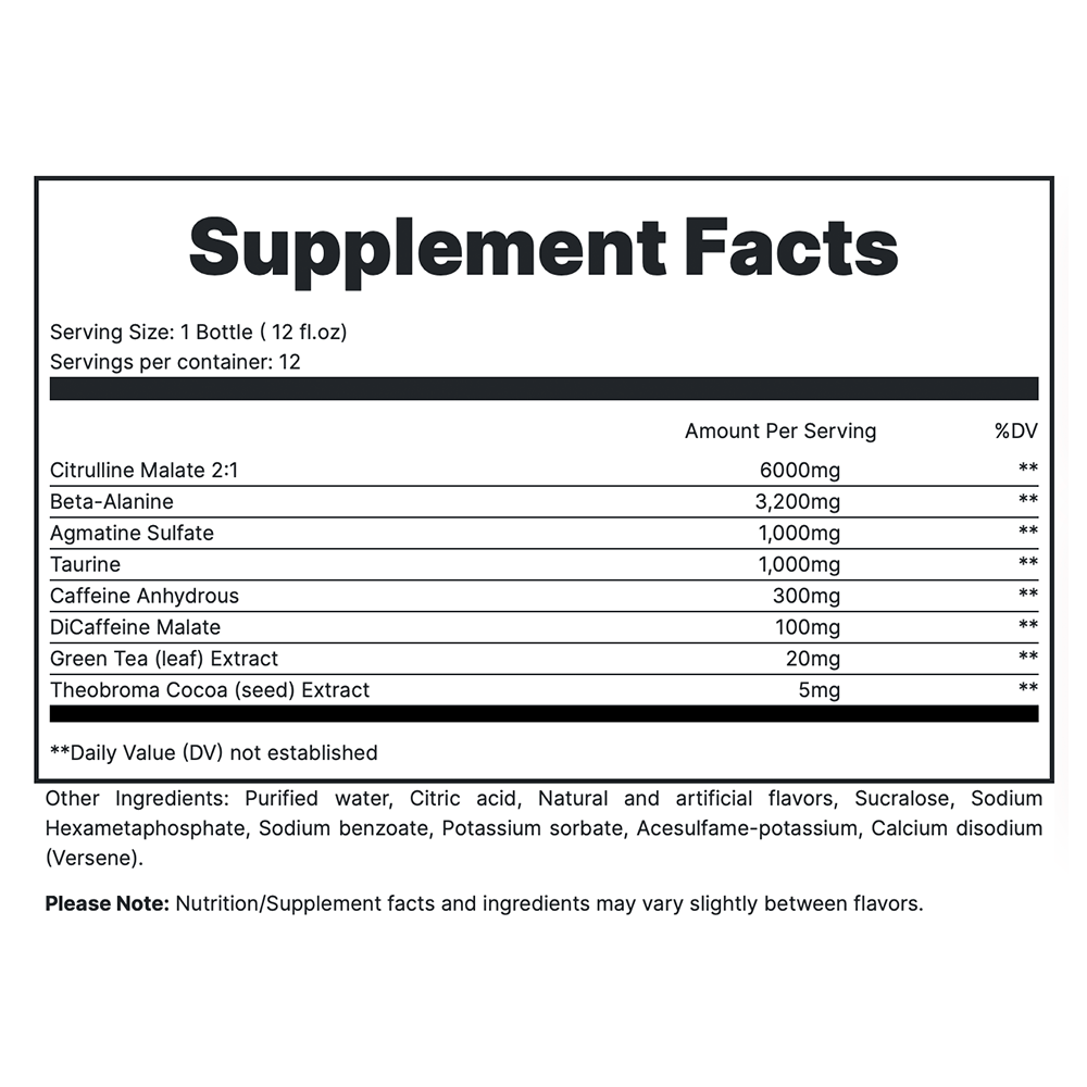 TOTAL WAR Ready To Drink Preworkout (12 Servings)