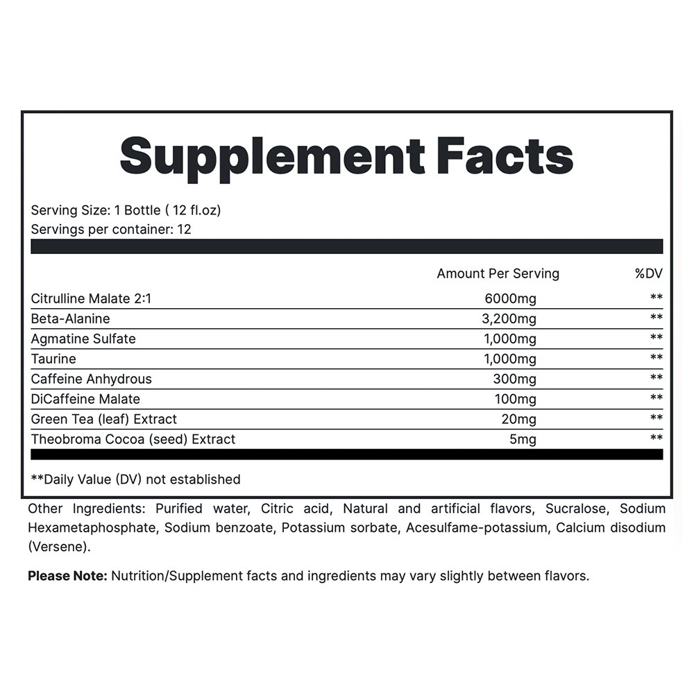 TOTAL WAR Ready To Drink Preworkout (12 Servings)