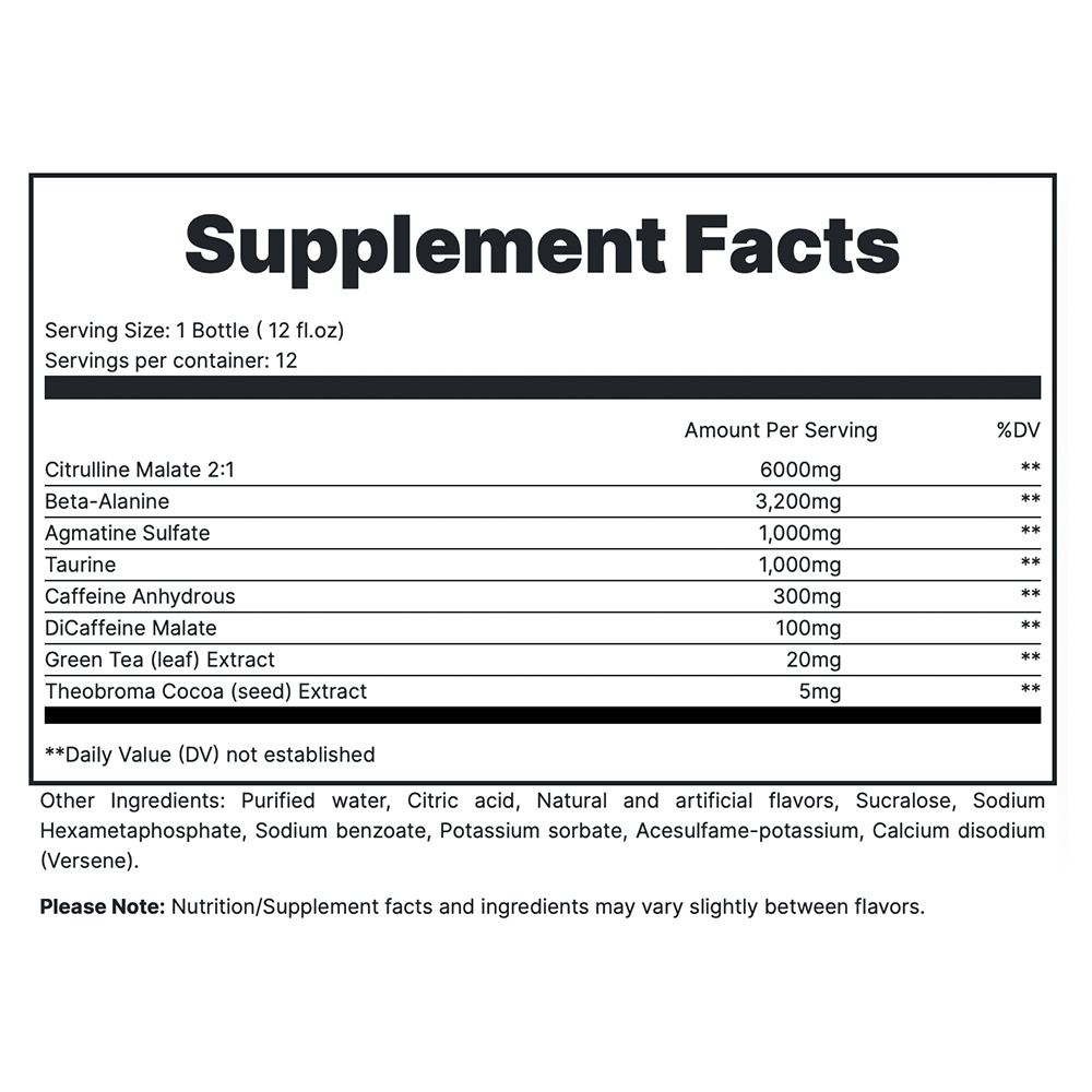 TOTAL WAR Ready To Drink Preworkout (12 Servings)