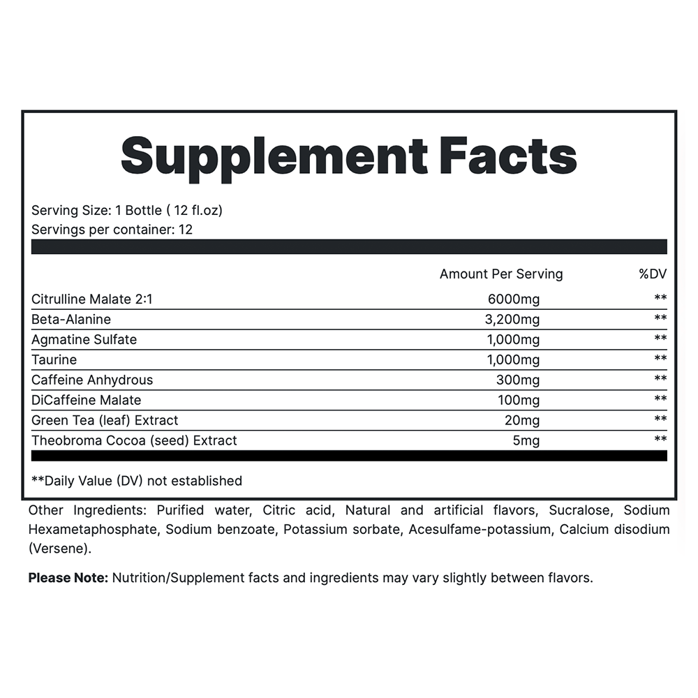 TOTAL WAR Ready To Drink Preworkout (12 Servings)